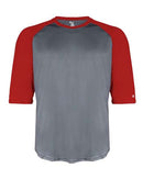 Badger - Youth B-Core 3/4 Sleeve Baseball T-Shirt - 2133