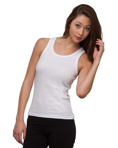 Bayside - Women's USA-Made 2x1 Ribbed Tank Top - 4569