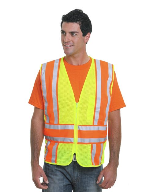 Bayside - USA-Made ANSI Safety Mesh Vest - 3787