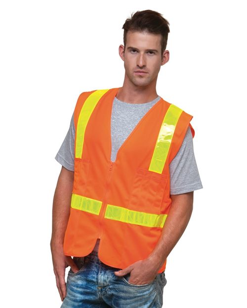 Bayside - USA-Made ANSI Solid Surveyor's Vest Class 2 - 3786