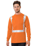 Bayside - USA-Made 50/50 Hi-Visibility Pocket Long Sleeve Tee - 3782