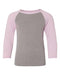 Next Level - Youth CVC Three-Quarter Sleeve Raglan - 3352