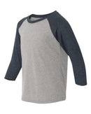 Next Level - Youth CVC Three-Quarter Sleeve Raglan - 3352