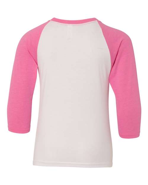 Next Level - Youth CVC Three-Quarter Sleeve Raglan - 3352