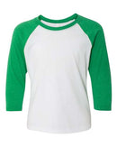 Next Level - Youth CVC Three-Quarter Sleeve Raglan - 3352