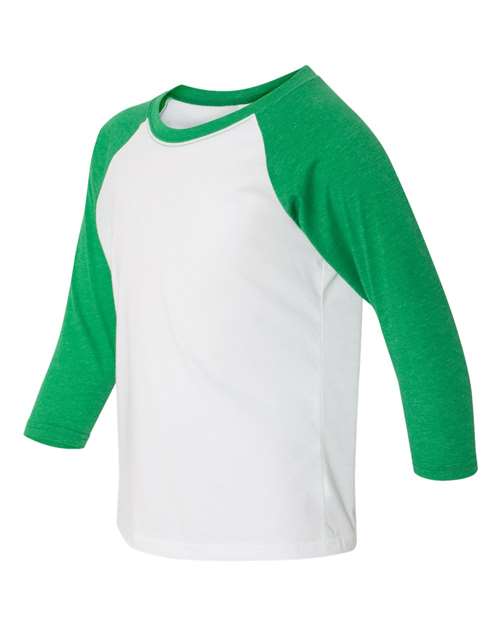 Next Level - Youth CVC Three-Quarter Sleeve Raglan - 3352