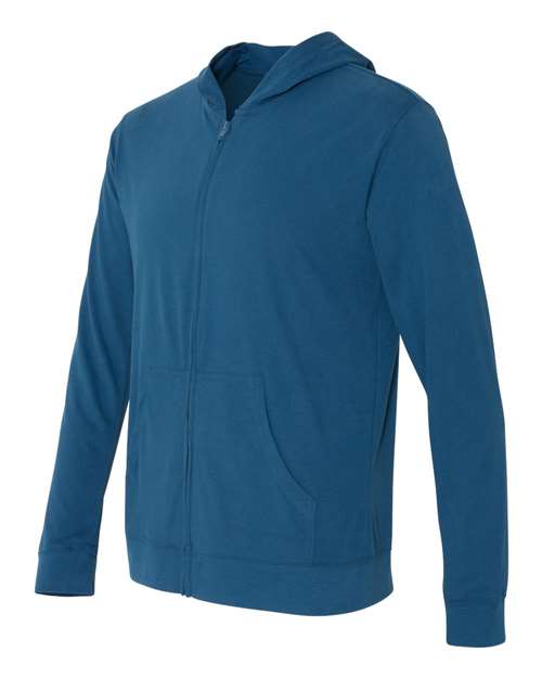 Next Level - Sueded Long Sleeve Hooded Full Zip - 6491