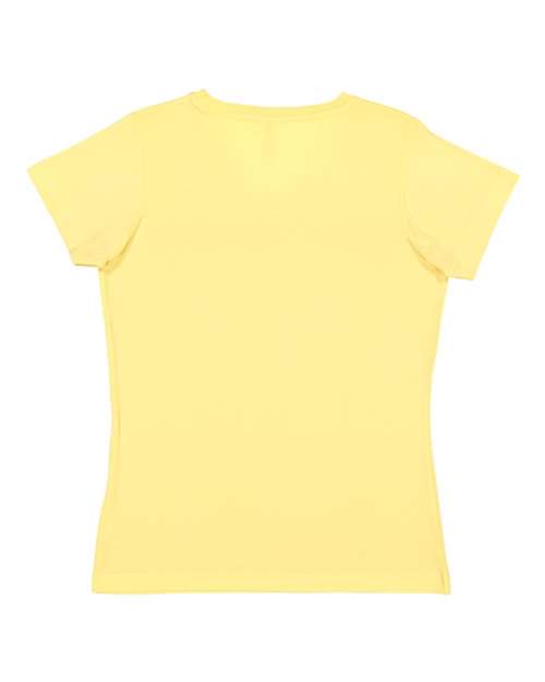 LAT - Women's V-Neck Fine Jersey Tee - 3507