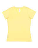 LAT - Women's V-Neck Fine Jersey Tee - 3507