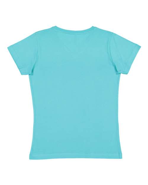 LAT - Women's V-Neck Fine Jersey Tee - 3507