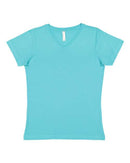 LAT - Women's V-Neck Fine Jersey Tee - 3507