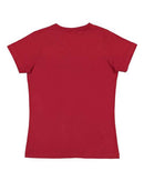 LAT - Women's V-Neck Fine Jersey Tee - 3507