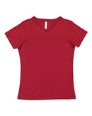 LAT - Women's V-Neck Fine Jersey Tee - 3507