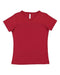 LAT - Women's V-Neck Fine Jersey Tee - 3507