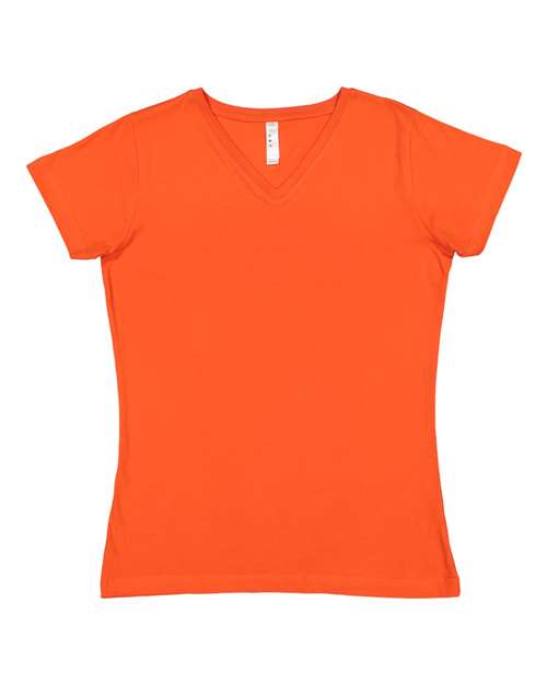 LAT - Women's V-Neck Fine Jersey Tee - 3507 (More Color)