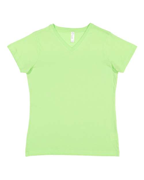 LAT - Women's V-Neck Fine Jersey Tee - 3507 (More Color)