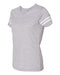 LAT - Women's Football V-Neck Fine Jersey Tee - 3537