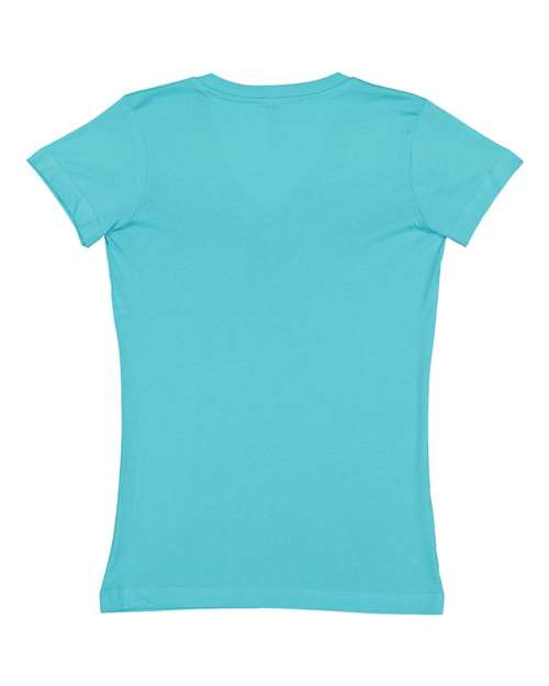 LAT - Junior Fit V-Neck Fine Jersey Tee - 3607