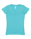 LAT - Junior Fit V-Neck Fine Jersey Tee - 3607