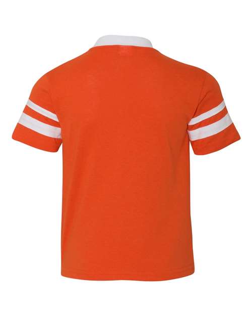 Augusta Sportswear - Youth V-Neck Jersey with Striped Sleeves - 361