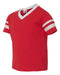 Augusta Sportswear - Youth V-Neck Jersey with Striped Sleeves - 361