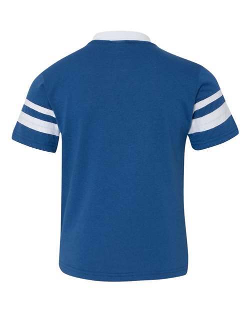 Augusta Sportswear - Youth V-Neck Jersey with Striped Sleeves - 361