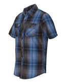 Burnside - Short Sleeve Plaid Shirt - 9202