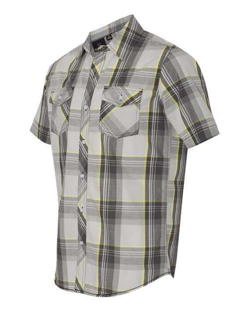 Burnside - Short Sleeve Plaid Shirt - 9202