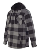 Burnside - Quilted Flannel Full-Zip Hooded Jacket - 8620