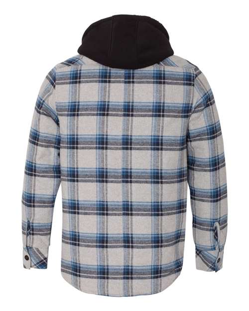 Burnside - Quilted Flannel Full-Zip Hooded Jacket - 8620