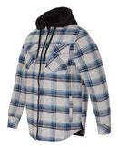 Burnside - Quilted Flannel Full-Zip Hooded Jacket - 8620