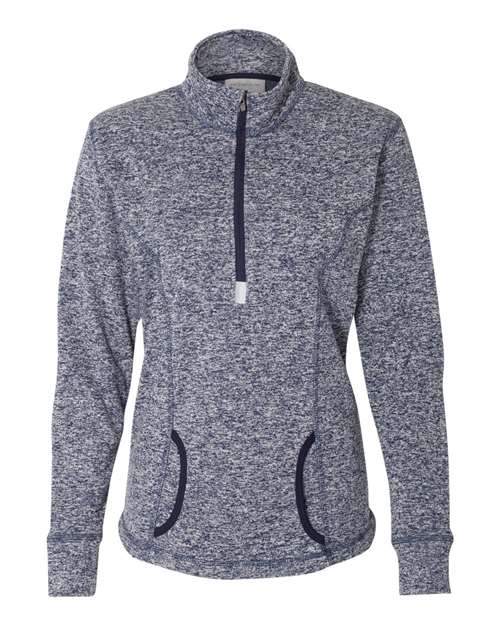 J. America - Women's Cosmic Fleece Quarter-Zip Pullover - 8617