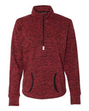 J. America - Women's Cosmic Fleece Quarter-Zip Pullover - 8617