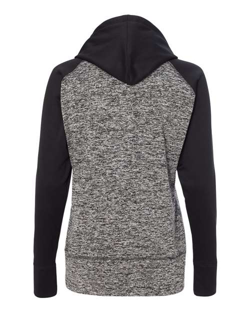 J. America - Women’s Colorblocked Cosmic Fleece Hooded Sweatshirt - 8618