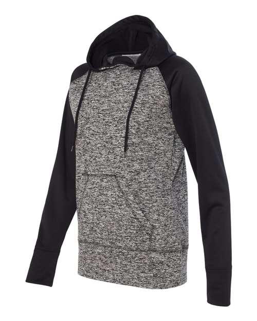 J. America - Women’s Colorblocked Cosmic Fleece Hooded Sweatshirt - 8618