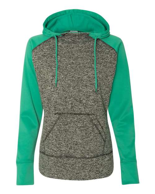 J. America - Women’s Colorblocked Cosmic Fleece Hooded Sweatshirt - 8618