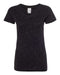 J. America - Women’s Glitter V-Neck Short Sleeve T-Shirt - 8136