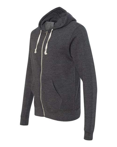 J. America - Triblend Full-Zip Hooded Sweatshirt - 8872