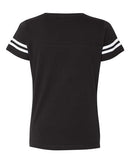 LAT - Women's Football V-Neck Fine Jersey Tee - 3537