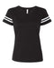 LAT - Women's Football V-Neck Fine Jersey Tee - 3537