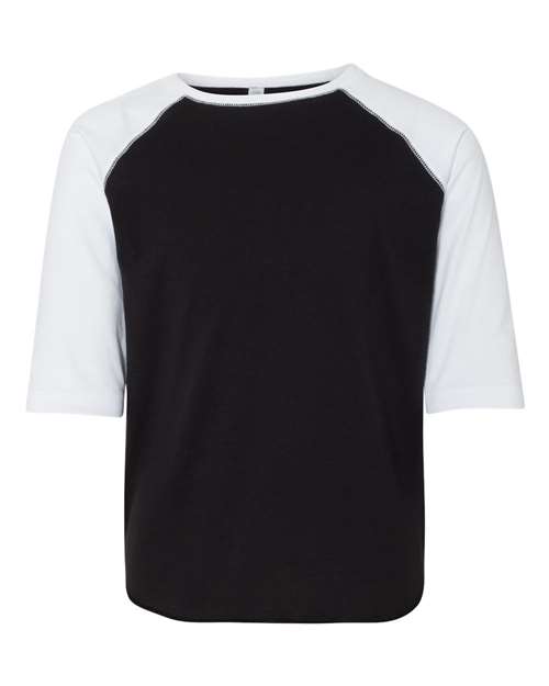 LAT - Youth Baseball Fine Jersey Three-Quarter Sleeve Tee - 6130