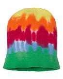 Dyenomite - Tie Dye 12 Inch Knit Beanie - 870VR