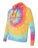 Dyenomite - Tie-Dyed Hooded Pullover T-Shirt - 430VR