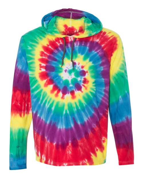 Dyenomite - Tie-Dyed Hooded Pullover T-Shirt - 430VR