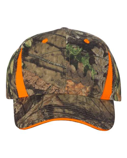 Outdoor Cap - Camo with Hi-Vis Trim Cap - CBI305