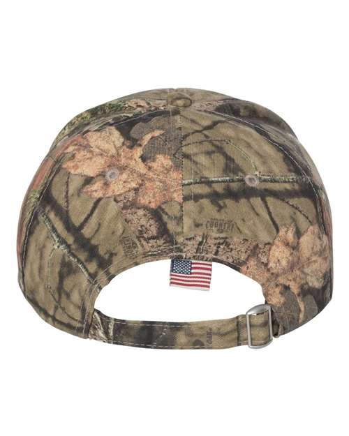 Outdoor Cap - Camo with Flag Visor Cap - CWF305