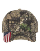 Outdoor Cap - Camo with Flag Visor Cap - CWF305