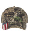 Outdoor Cap - Camo with Flag Visor Cap - CWF305