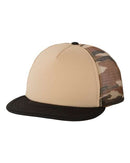 Mega Cap - Foam Front Flat Bill Trucker Cap - 6875