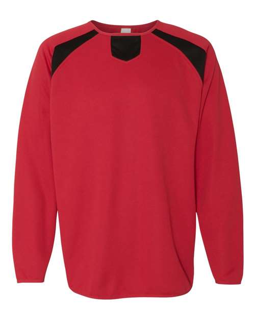 Rawlings - Flatback Mesh Fleece Long Sleeve Pullover - 9705